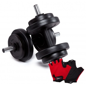 Гантели Fit-On 2x8,5кг + перчатки