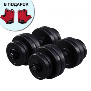 Гантели Fit-On 2x16кг битумные