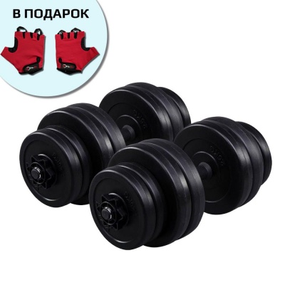 Гантели Fit-On 2x16кг битумные
