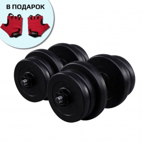 Гантели Fit-On 2x21кг битумные